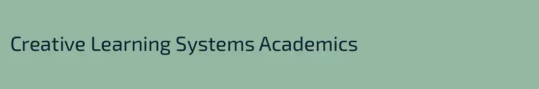 Creative Learning Systems Academics